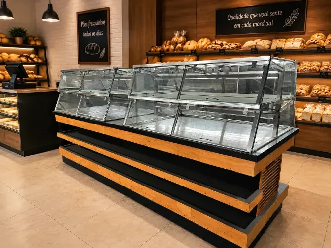 Mesa Expositora para Padaria e Supermercado
