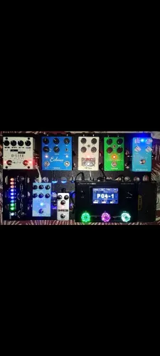 . SET DE PEDAIS PROFISSIONAL PARA GUITARRA - HOTONE AMPERO MP-80 + PEDALBOARD COMPLETO