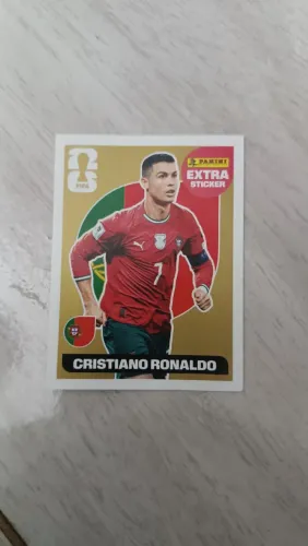 Figurinha legend cristiano Ronaldo dourada