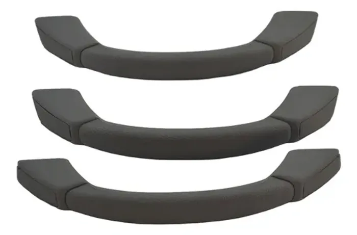 Kit Com 3 Puxador Alça Teto Pqp Pajero Tr4 2004 Original Cinza-escuro