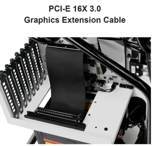 Cabo Flex Adaptador Placa Pci Express 3.0 16x 1u 2u 3u -24cm