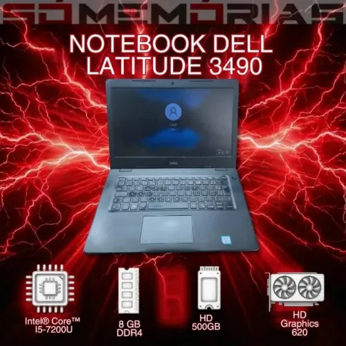 Notebook Dell Latitude 3490 Intel® Core? i5-7200U 8GB DDR4 HD 500GB