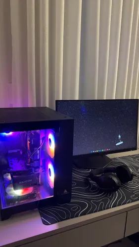 PC GAMER - COM RX 7600 + AOC 180 HZ + FONE HYPERX