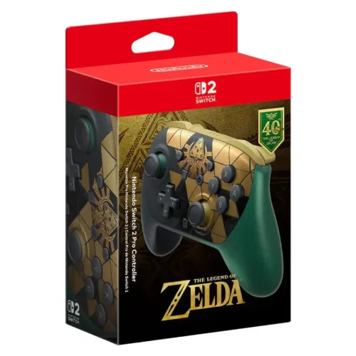 Controle Nintendo Switch 2 Pro Zelda 40th Anniversary Edition