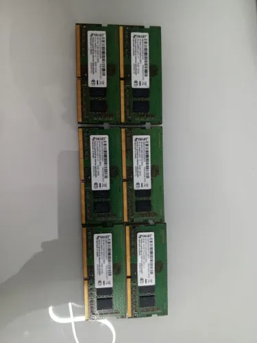 Lote de 6 memórias smart ddr4 8 GB pc4 2666 MHz