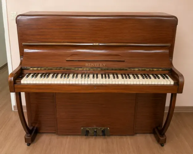 Piano Acústico Vertical Bentley Antigo - Documento Original de 1967