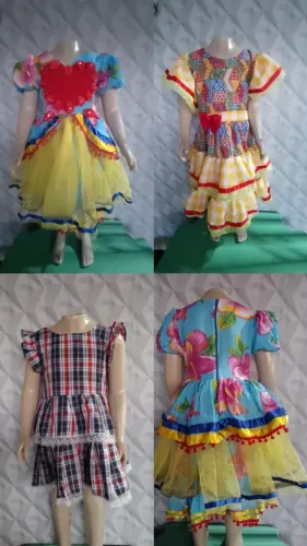Vestido junino infantil 