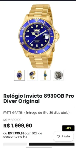 Relógio invicta