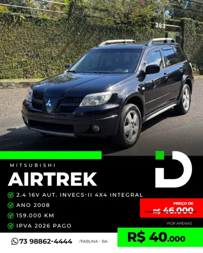 Mitsubishi Airtrek 2.4 16V 163cv/ 136cv 4X4 5P Aut. 2008