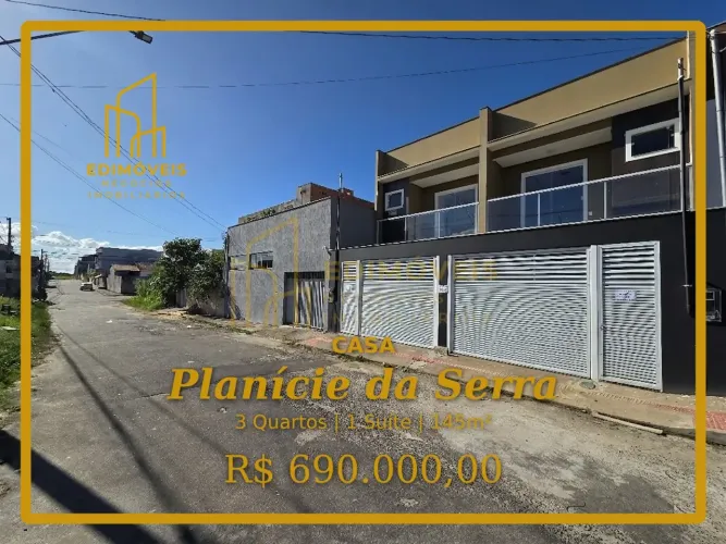 Charmosa casa em Planície da Serra, perfeita para quem busca espaço!