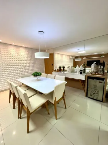Apartamento com 121 m2, 3 suites, entre a Al. Ricardo Paranhos e Pq Areiao, mobiliado e de