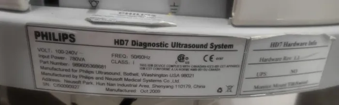 ? APARELHO DE ULTRASSOM PHILIPS HD7 À VENDA