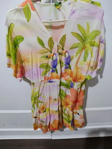 Vestido Farm Estampado Tucano Tamanho P