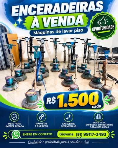 Enceradeira/Máquina de lavar piso