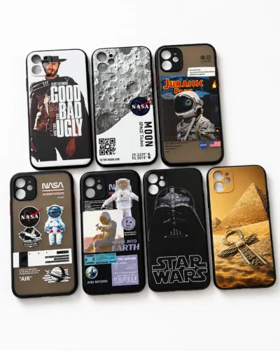 Kit 7 Capinhas iPhone 11 - NASA, Star Wars, Cinema e Geek