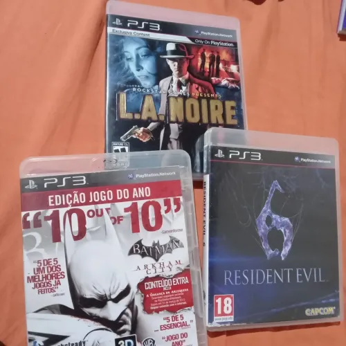 Ps3 3 jogos novos com manual completos