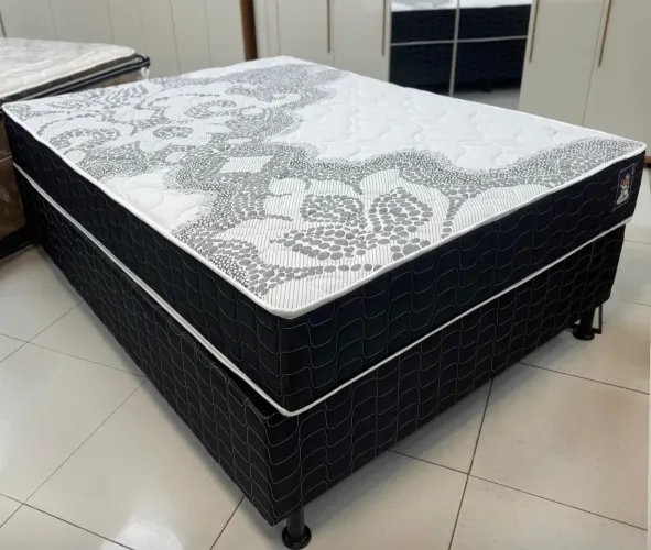 Cama box casal Padrao america Ley C molas ensacadas em Promoção!