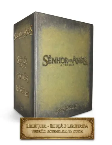 trilogia senhor dos anéis edição limitada 12 DVD s