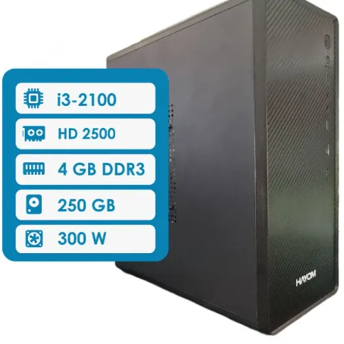 PC Home | Office - i3-2100 / 4 GB DDR3 / HDD 250 GB / 80 Plus Gold