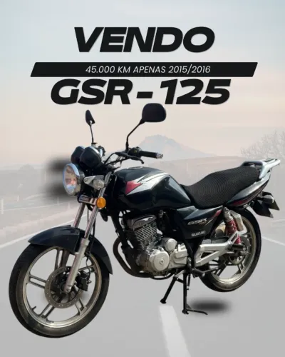 Suzuki GSR 125 2015/2016 - Revisada, pneus novos e pronta para rodar!