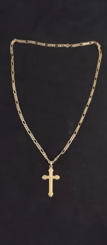 Cordão banhado a ouro novo troca por um cordão de prata ou outras coisas leia ou vendo