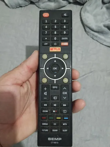 Controle para tv semp Toshiba e par de pés 