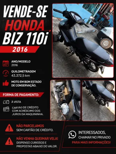 Vendo biz 110i 2016