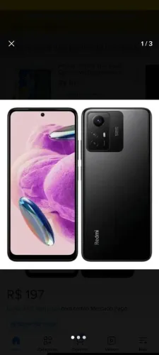Redmi Note 12S 256GB com carregador 100% Original