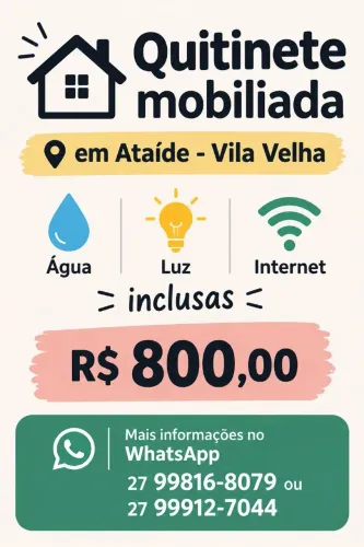 Quitinete Mobiliada Ataíde