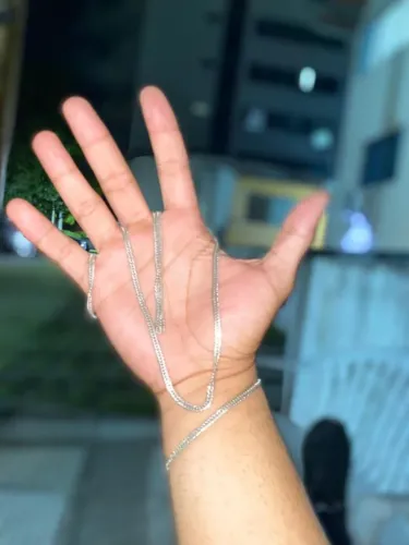 Prata 925 Elo Duplo 4mm/70cm