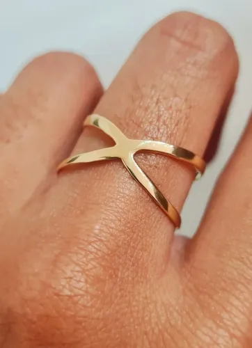 Anel Xis Ouro 18k