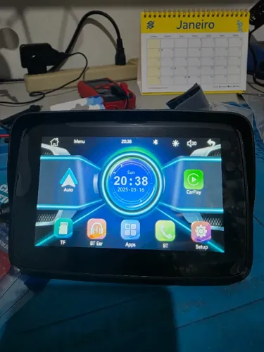 Multimidia GPS para Moto EKIY MTC 10 Android Auto e Carplay