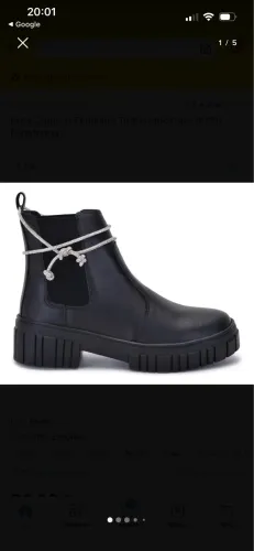 Bota Coturno Feminino Tratorado Strass Brilho 38/39