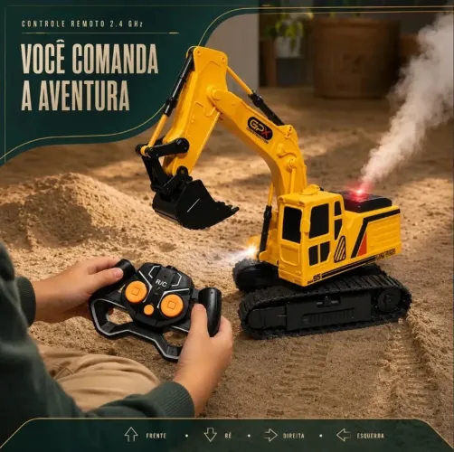 ESCAVADEIRA DE CONTROLE REMOTO