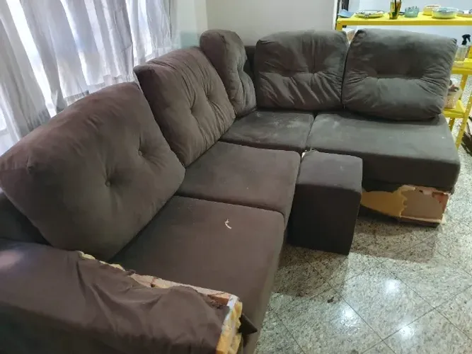 Doação de Sofá de Canto Grande