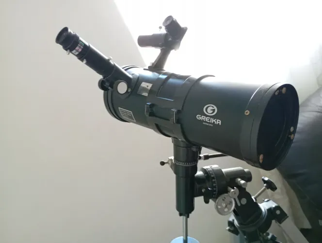 Telescópio Greika Refletor 114/900 com Montagem Equatorial