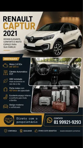 Renault Captur Life 1.6 16V Flex 5P Aut. 2021