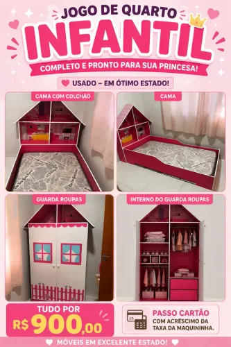 Jogo quarto de menina casinha
