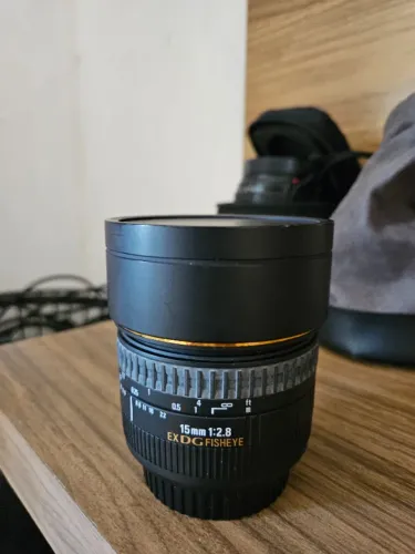 Lente Sigma Af 15mm F2.8 Ex Dg Fisheye Para Canon