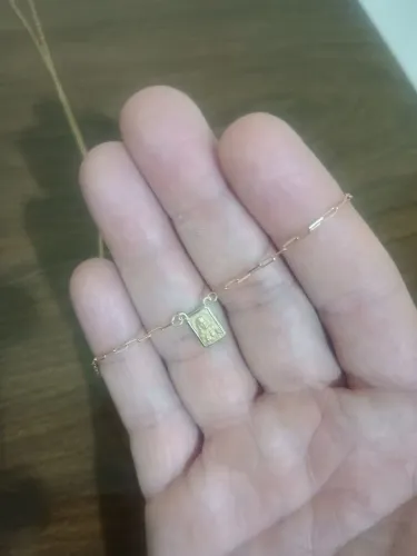 Escapulário de ouro 18k . 