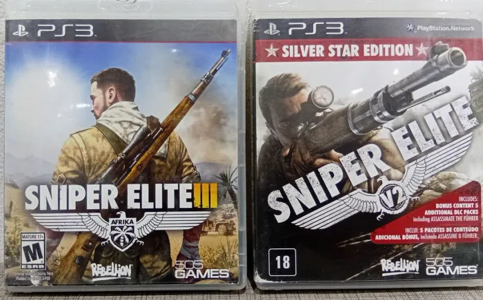 Combo jogos sniper Elite de PS3