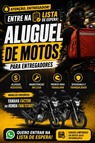 ALUGO MOTOS PARA APLICATIVOS