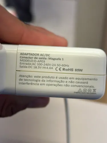 CARREGADOR MACBOOK SAFE 1 (85W)