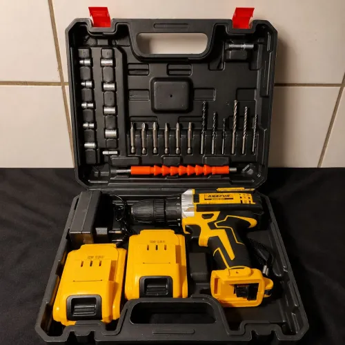 Parafusadeira 48V com Impacto | 2 Baterias | Maleta | NOVA