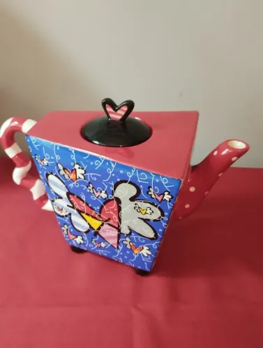 Bule Cerâmica  Romero Britto  