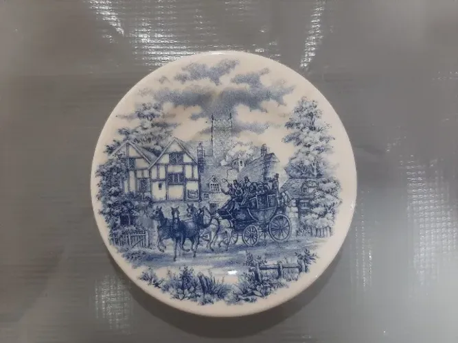 Pires Avulso 11 cm - Porcelana Oxford - Cena Inglesa Azul - Perfeito Estado