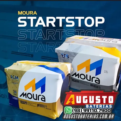 Bateria Moura 72 amperes EFB start stop 2 anos de garantia 8