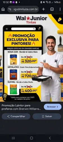 Promoção tintas