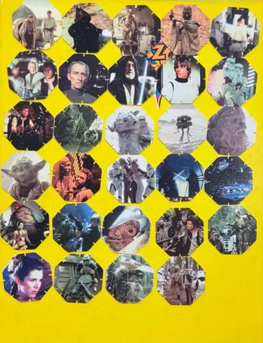 Coleção completa tazos star wars arma e voa