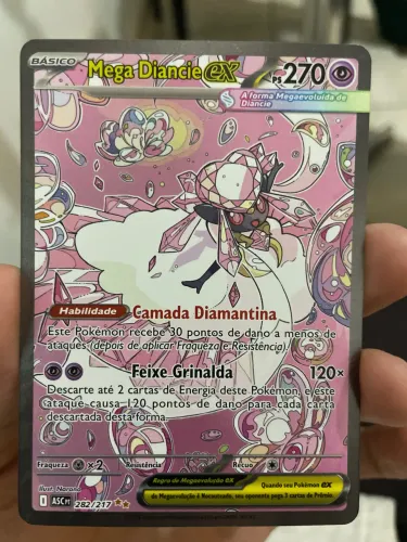 Carta Pokémon Mega Diancie ex 282/217 - Special Illustration Rare TCG